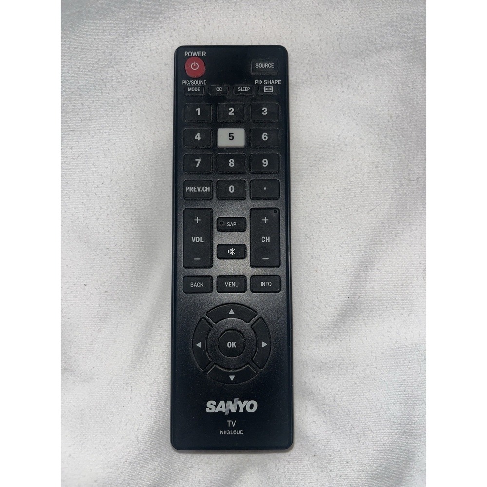 Sanyo TV Remote Control NH316UD Replacement Remote